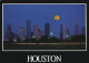 UNITED STATES, TEXAS, HOUSTON, NIGHT, MOON, CITY, SKILINE - Houston