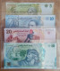 Tunisia COMPLETE SET 5 10 20 50 Dinar UNC 2011-2013 - Tunesien