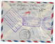 MONTAUBAN Lettre Poste Aérienne Dest COLOMBO Via Laos Vietnam Retour à L'envoyeur Return To Sender Yv PA 30 Ob 1954 - 1927-1959 Brieven & Documenten