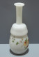 Delcampe - -ANCIENNE BOUTEILLE En OPALINE BLANCHE Décor Roses Peintes émail Vitrine    E - Vases