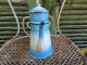 Delcampe - Ancienne Petite Cafetière Émaillée Bleu Dégradé (Petit Modèle) - Other & Unclassified