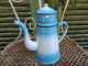 Delcampe - Ancienne Petite Cafetière Émaillée Bleu Dégradé (Petit Modèle) - Otros & Sin Clasificación