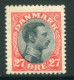 DENMARK 1918 King Christian X Definitive 27 Øre MNH / **.  Michel 101; SG 149 - Unused Stamps