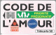 CARTE-PUBLIC-50U-05/98-F872-SC7-CODE DE L AMOUR-N° Etroit-C85124444-UTILISE-TBE - 1998