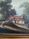 Delcampe - LEGÉ Huile Sur Toile "Ferme Et Paysannes" école De Barbizon Bien Encadré - Oils