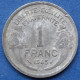 FRANCE - 1 Franc 1945 C KM# 885a.3 De Gaulles Provisional Government (1944-1947) - Edelweiss Coins - 1 Franc