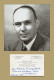 Pierre Lépine (1901-1989) - French Physician And Biologist - Signed Card + Photo - Erfinder Und Wissenschaftler