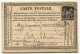 !!! CARTE PRECURSEUR TYPE SAGE CACHET DE CREVECOEUR (OISE) 1878 - Cartes Précurseurs