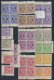 Bizone: 1945/1946, AM-Post Amerikanischer Druck, Postfrische Spezialpartie Mit C - Autres & Non Classés