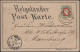 Helgoland - Marken Und Briefe: 1867/1879, Zusammenstellung Auf Steckkarte, U.a. - Helgoland