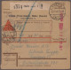 Delcampe - Deutsches Reich: 1907/1944, Sammlung Von 194 Paketkarten, Dabei 74 Germania, 70 - Verzamelingen