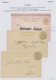 Delcampe - Deutsches Reich - Privatpost (Stadtpost): 1897/1900 "Flensburg - Privatpost Merk - Private & Local Mails