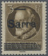 Deutsche Abstimmungsgebiete: Saargebiet: 1920, Aufdrucke Auf Germania/Bayern, Pa - Unused Stamps