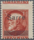 Delcampe - Deutsche Abstimmungsgebiete: Saargebiet: 1920, Aufdrucke Auf Germania/Bayern, Pa - Unused Stamps