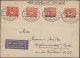 Danzig - Flugpost: 1922/1937, Interessanter Posten Mit 70 Briefen, Karten Und Ga - Sonstige & Ohne Zuordnung