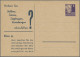DDR - Privatganzsachen: 1951/1952, Privatganzsachenkarte 6 Pfg. Hauptmann (PP1), - Altri & Non Classificati