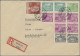 Berlin: 1949/1958, Dauerserie Bauten I, Bestand Mit Ca. 400 Briefen Und Karten, - Cartas & Documentos