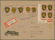 Delcampe - Französische Zone: 1945/1949, Partie Von Ca. 235 Briefen Und Karten, Dabei Viel - Andere & Zonder Classificatie