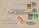 Bizone: 1948/1952, Bauten, Saubere Sammlung Von 61 Briefen Und Karten In Netter - Autres & Non Classés