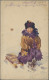 Delcampe - Ansichtskarten: Motive: 1915/1917, Partie Von Sechs Handgemalten Ansichtskarten - Autres & Non Classés