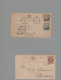 Barbados - Postal Stationery: 1892/1912, Lot Of Nine Used Stationery Cards Mainl - Barbados (1966-...)