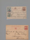 Barbados - Postal Stationery: 1892/1912, Lot Of Nine Used Stationery Cards Mainl - Barbados (1966-...)