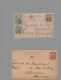 Barbados - Postal Stationery: 1892/1912, Lot Of Nine Used Stationery Cards Mainl - Barbades (1966-...)