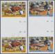 Botswana: 2001/2005. Collection Containing 356 IMPERFORATE Stamps Concerning The - Botswana (1966-...)