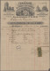 Brazil: 1890/1900 (ca.), Invoices/Documents, Assortment Of Apprx. 100 Pieces Inc - Briefe U. Dokumente