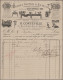 Delcampe - Brazil: 1890/1900 (ca.), Invoices/Documents, Assortment Of Apprx. 100 Pieces Inc - Storia Postale