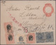 Brazil - Postal Stationery: 1883/1908, Lot Of Six (mainly Uprated) Stationeries, - Postal Stationery