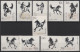 Delcampe - China: 1940/2000 (approx.), Collection On Stock Cards, Including Japanese Occupa - Briefe U. Dokumente