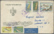 North Korea: 1961, Covers (4) And Uprated Stationery Envelope 10 Ch. Blue, All U - Corea Del Norte