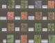 Thailand: 1899/1904 Ca.: 34 Stamps Cancelled By Various Siamese Postmarks, From - Tailandia