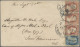 United States: 1850/1922 Four Covers Including 1851 3c. Strip Of Three + 1c. On - Cartas & Documentos