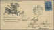 United States: 1850/1922 Four Covers Including 1851 3c. Strip Of Three + 1c. On - Brieven En Documenten