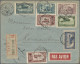 Delcampe - French Colonies: 1918/1938, French Africa, Lot Of Six Covers/cards, E.g. Moyen C - Sonstige & Ohne Zuordnung