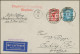 Air Mail - Germany: 1919/1937, Interessante Sammlung Mit Ca. 110 Meist Erstflugb - Posta Aerea & Zeppelin