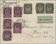 Air Mail - Germany: 1921/1934, Saubere Partie Von 16 Flugpost-Belegen Dt.Reich D - Correo Aéreo & Zeppelin