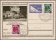 Air Mail - Germany: 1921/1957, Partie Von Sechs Flugpostbelegen, Dabei Privatgan - Correo Aéreo & Zeppelin