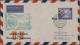 Air Mail - Germany: 1921/1957, Partie Von Sechs Flugpostbelegen, Dabei Privatgan - Luft- Und Zeppelinpost