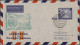 Air Mail - Germany: 1921/1957, Partie Von Sechs Flugpostbelegen, Dabei Privatgan - Luchtpost & Zeppelin