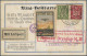 Air Mail - Germany: 1922/1925 Ca.: 42 Airmail Cards, Covers And Postal Stationer - Correo Aéreo & Zeppelin