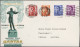 Delcampe - Airmail - Europe: 1946/1968, Sammlung Von 156 Briefen Und Karten Von Eröffnungs- - Altri - Europa