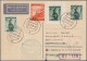 Delcampe - Airmail - Europe: 1946/1968, Sammlung Von 156 Briefen Und Karten Von Eröffnungs- - Altri - Europa