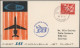 Delcampe - Airmail - Europe: 1946/1968, Sammlung Von 156 Briefen Und Karten Von Eröffnungs- - Europe (Other)