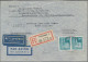 Delcampe - Air Mail: 1915/1951, Assortment Of 20 Covers/cards, Airmail And Airmail-related, - Other & Unclassified