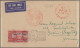 Air Mail: 1927/1958, Interessanter Posten Mit Ca. 150 Erst- Und Sonderflügen Sch - Other & Unclassified