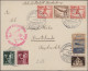 Zeppelin Mail - Germany: 1931/1976, Nette Partie Von Insg. 20 Zeppelin-, Flugpos - Airmail & Zeppelin