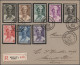 Belgium: 1928/1936 Lot Of 18 Covers And Postcards From Belgium To Switzerland. - Collections